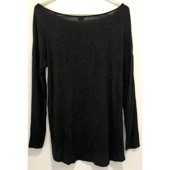 NWT Wilfred Silk Heather Black Long Sleeve - Picture 5 of 8